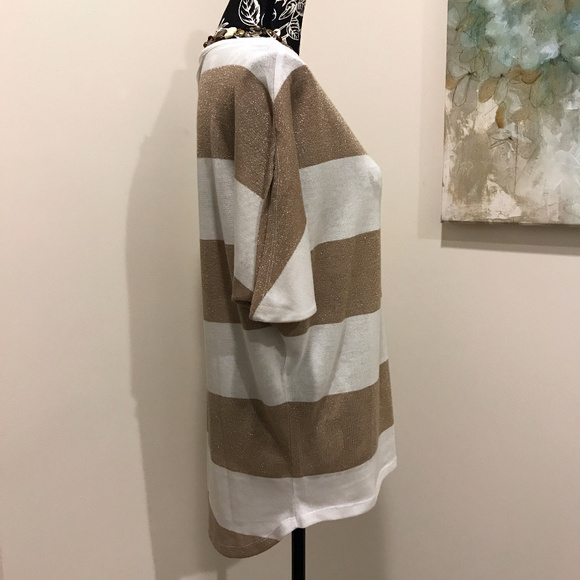 INC White/Gold Top - Picture 3 of 8